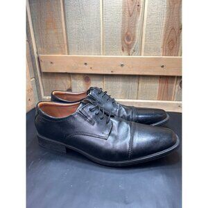 Clarks Collection Black Leather Mens Dress Shoes Size 14